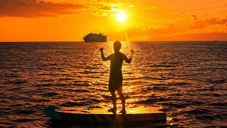 Romantic sunset cruise